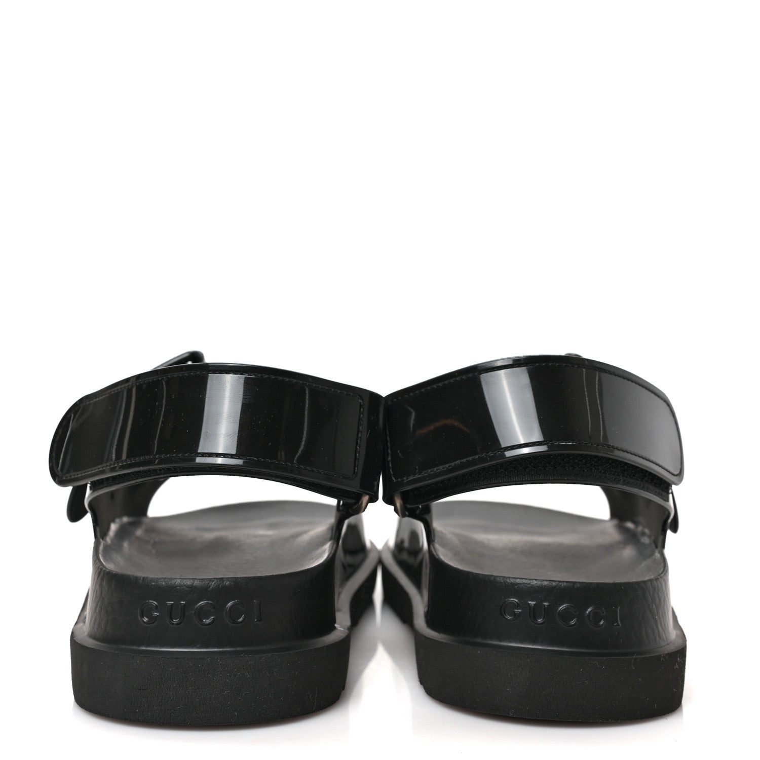 Gucci Rubber Mini Double G Womens Isla Dad Sandals 37 Black 5 of 8