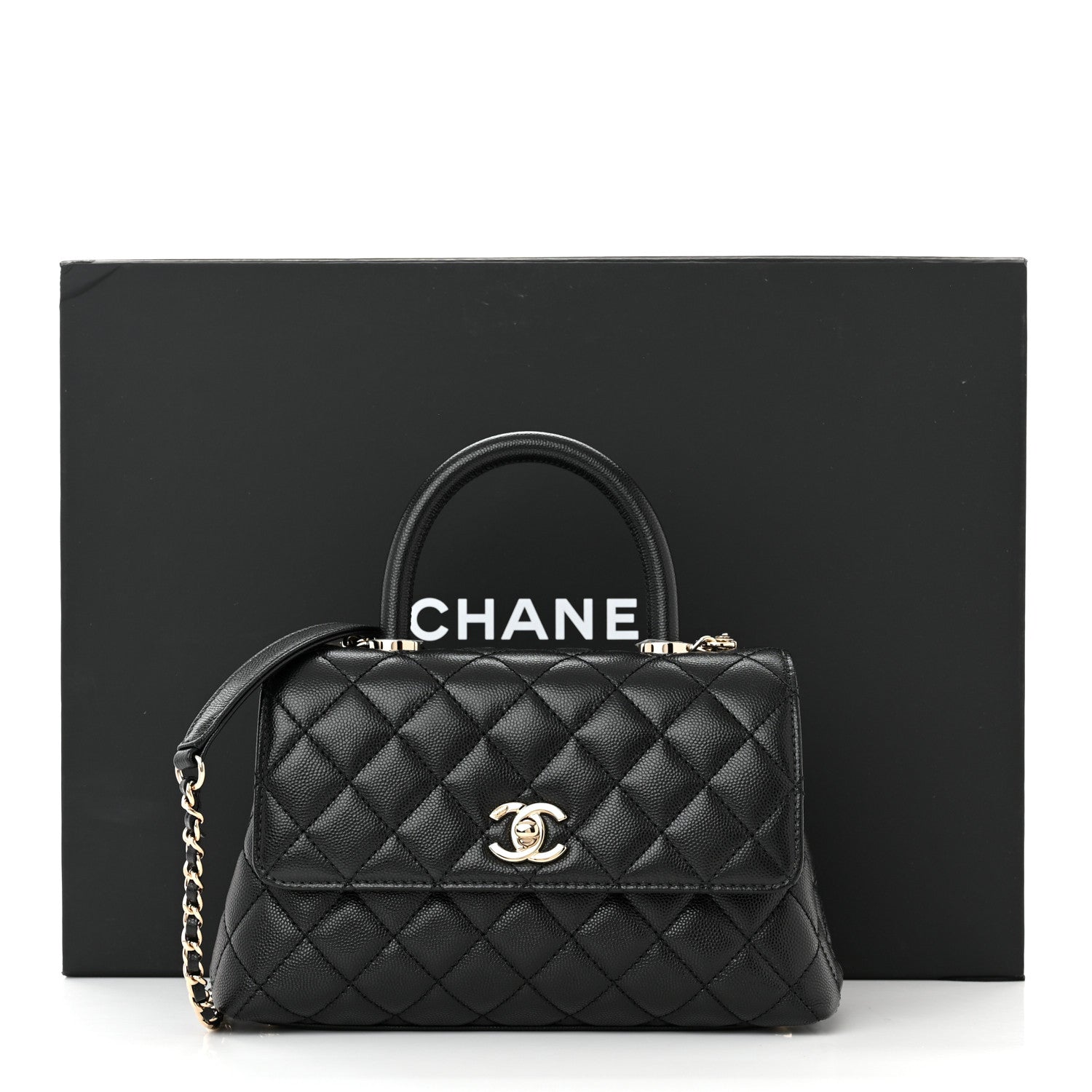 Chanel Caviar Quilted Mini Coco Handle Flap Black 11 of 11