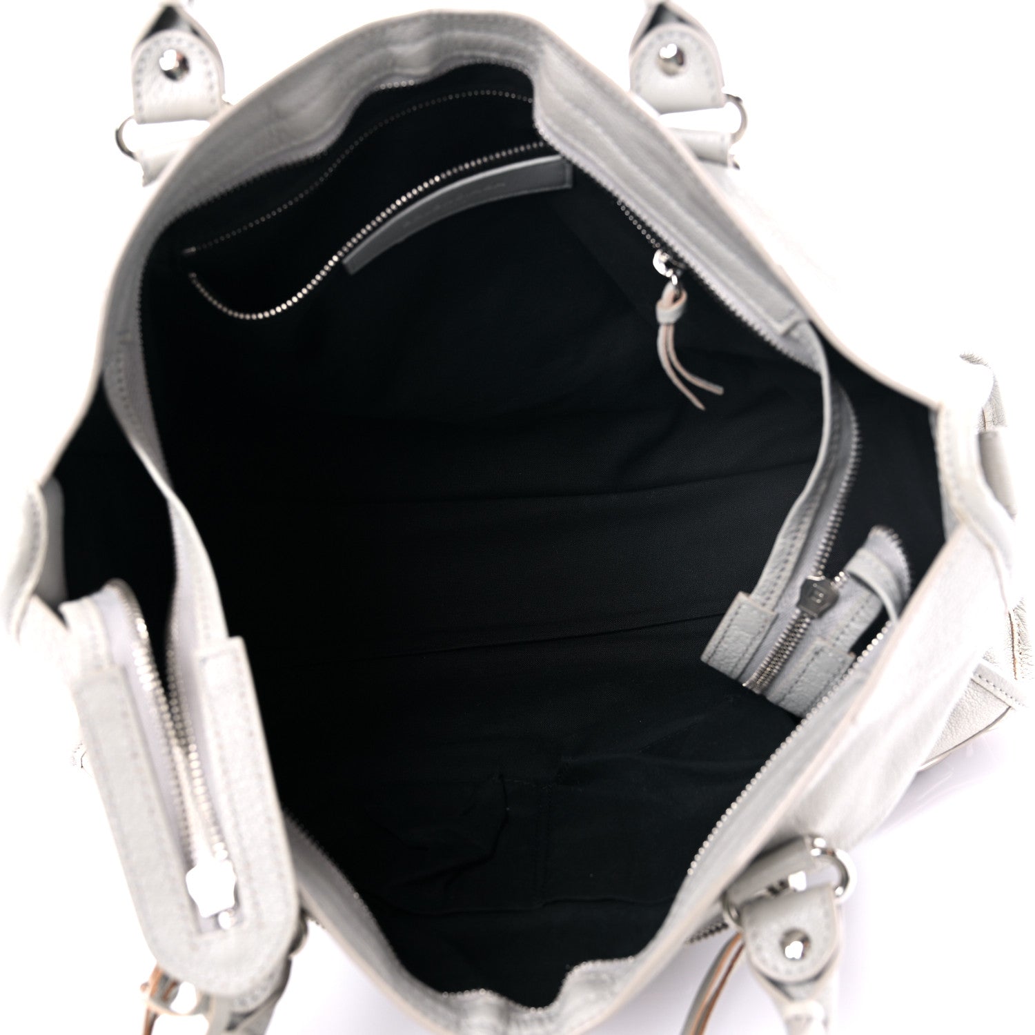 Balenciaga Chevre Silver Metallic Edge Hardware City Gris Glace 5 of 12
