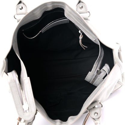 Balenciaga Chevre Silver Metallic Edge Hardware City Gris Glace 5 of 12