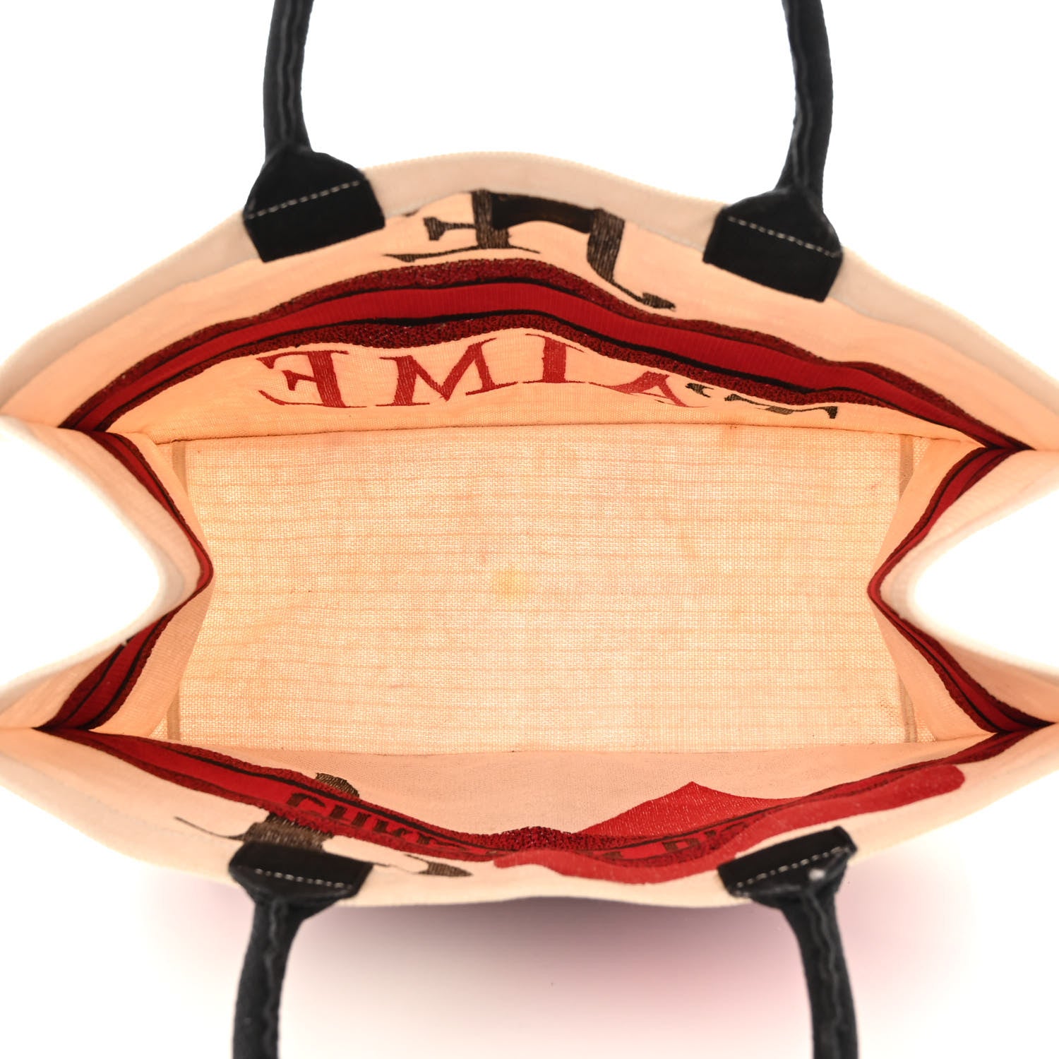Christian Dior Canvas DiorAmour Chinese Valentines Je T’aime Large Book Tote White Red 5 of 12