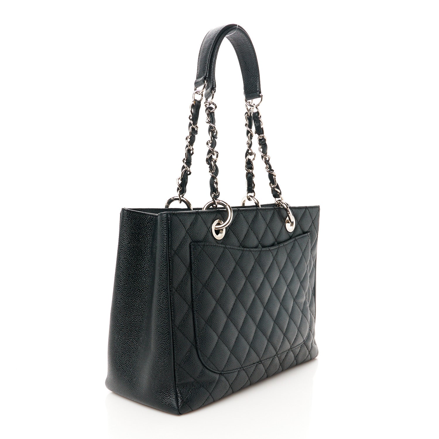 Chanel Caviar Quilted Grand Shopping Tote GST Black 3 of 11