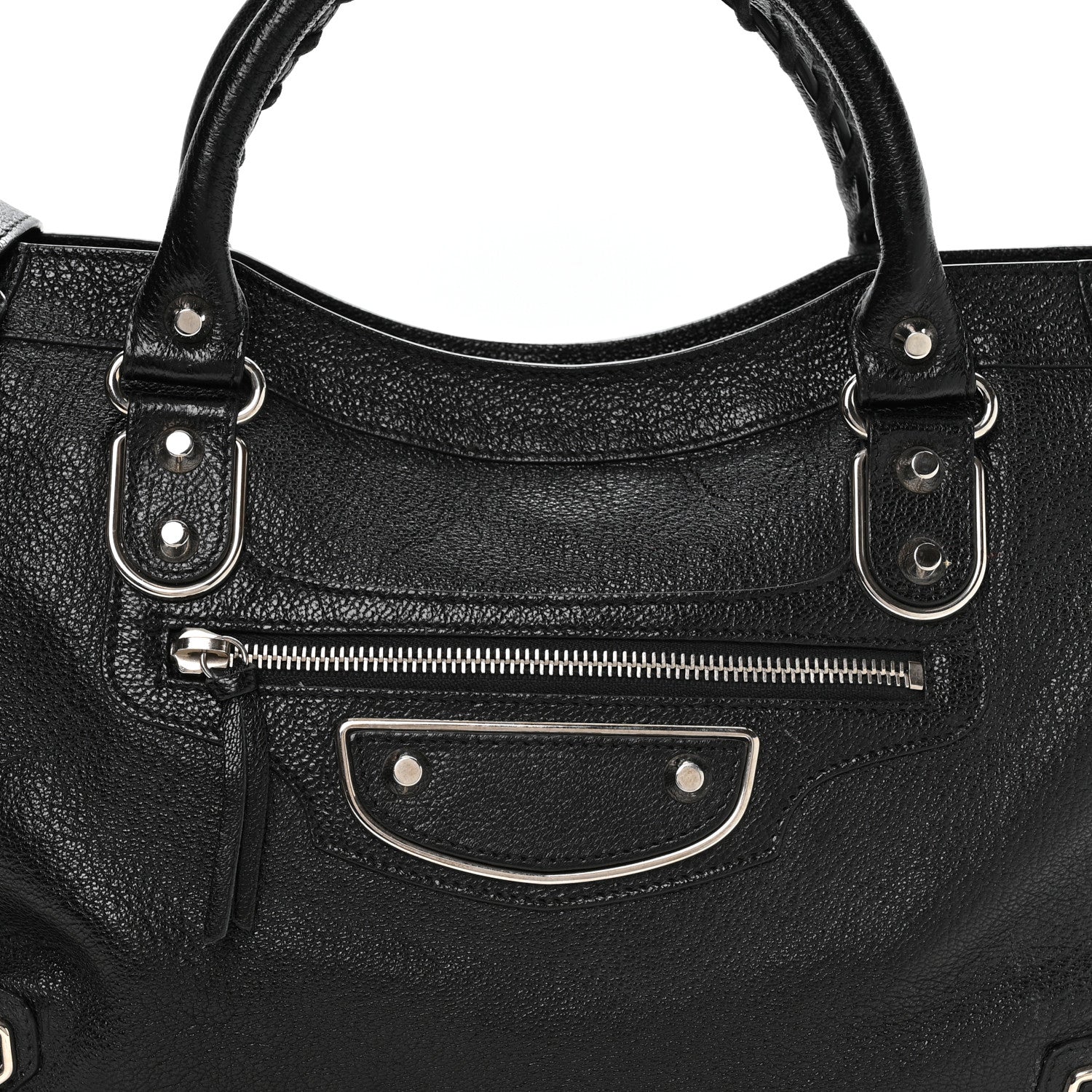 Balenciaga Chevre Silver Metallic Edge Hardware City Black 8 of 11
