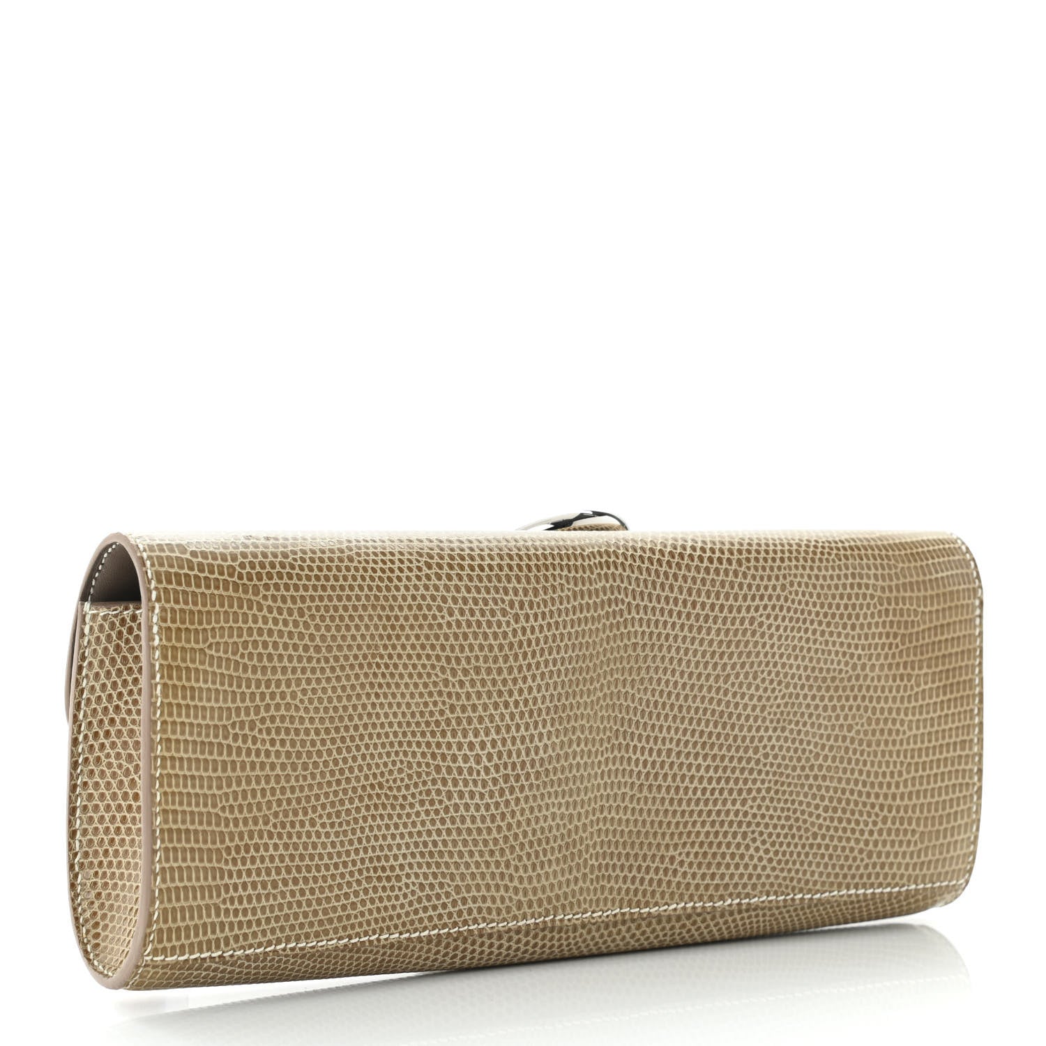 Hermes Lizard Egee Clutch Ficelle 3 of 10