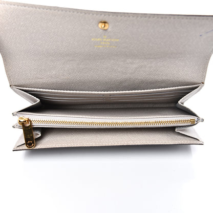 Louis Vuitton Monogram Dentelle Sarah Wallet Silver 4 of 10