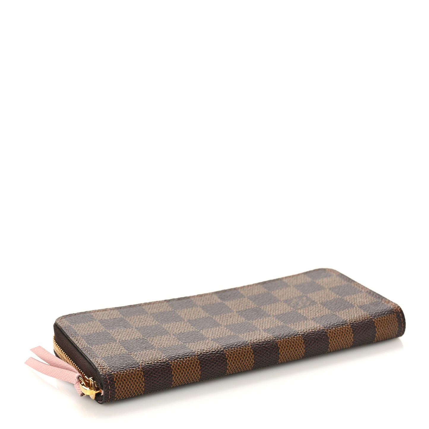 Damier Ebene Clemence Wallet Rose Ballerine