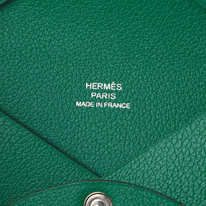 Hermes Evercolor Calvi Card Case Vert Vertigo 5 of 5