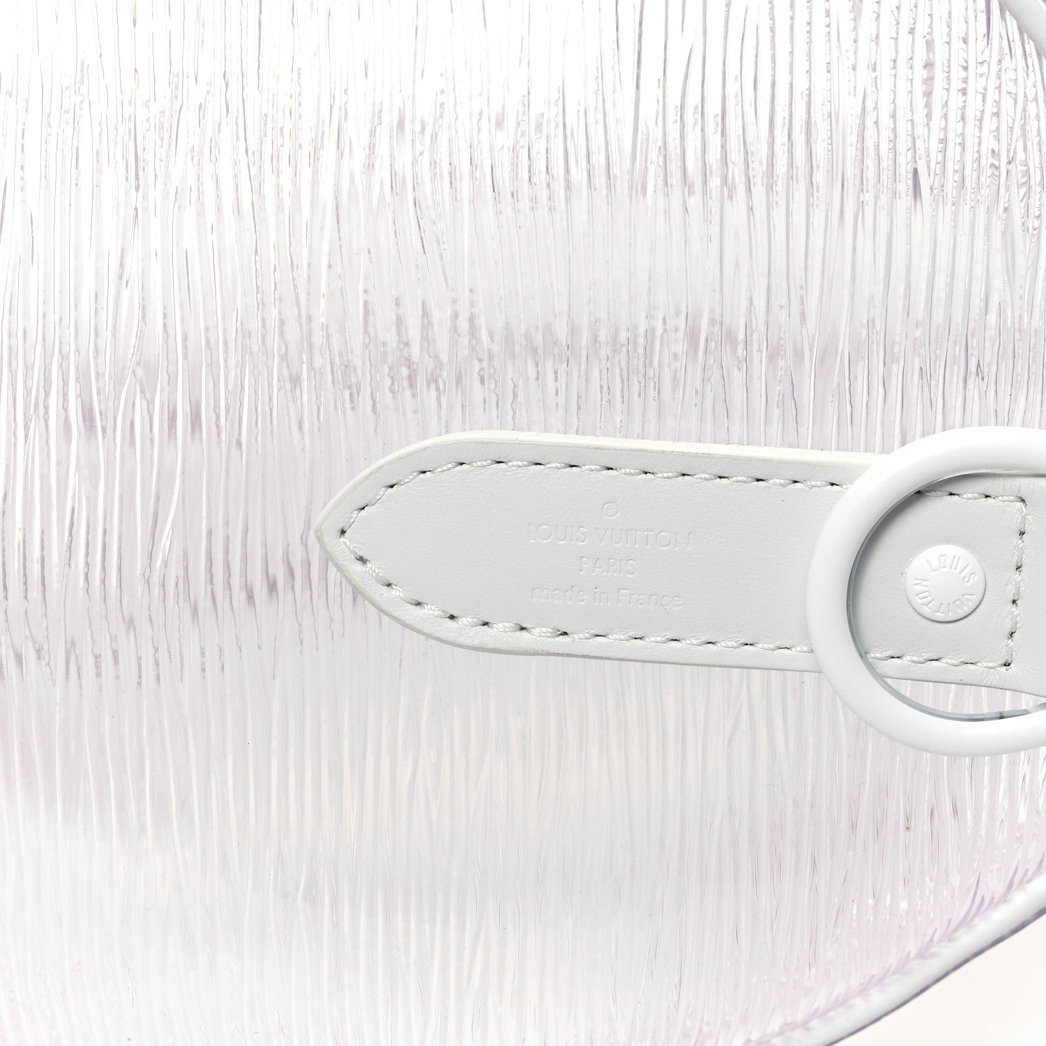 Louis Vuitton PVC Epi Embossed Wavy Keepall Bandouliere 50 White 5 of 11