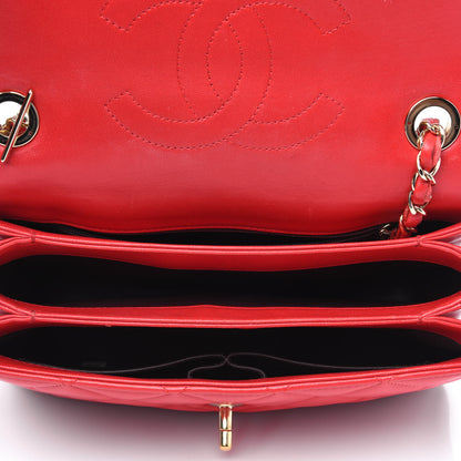 Chanel Lambskin Quilted Small Trendy CC Flap Dual Handle Bag Red 3 of 4
