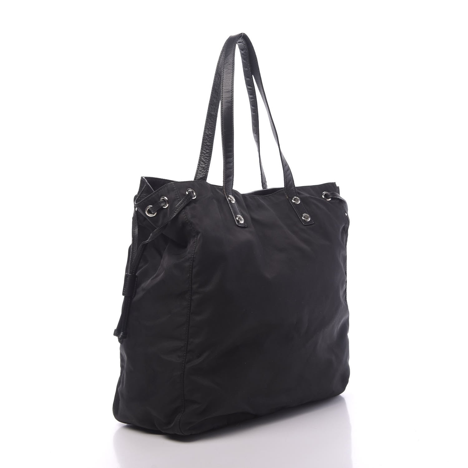 Prada Tessuto Nylon Tote Black 3 of 12