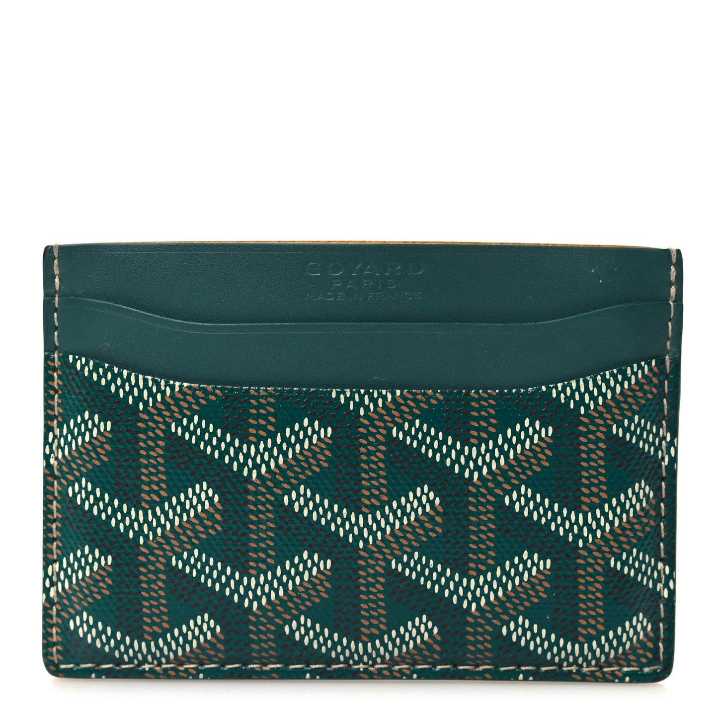 Goyardine Saint Sulpice Card Holder Green