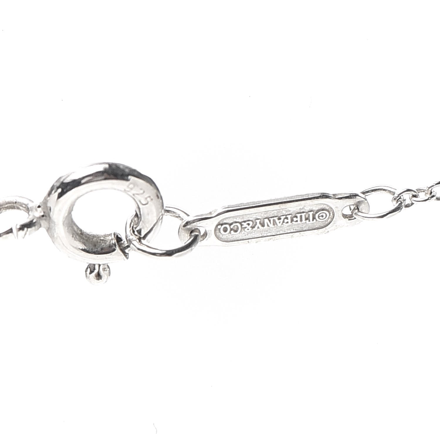 Tiffany Sterling Silver Heart Lock Pendant Necklace 5 of 6