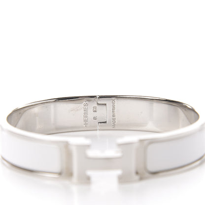 Hermes Enamel Narrow Clic Clac H Bracelet PM White 3 of 3