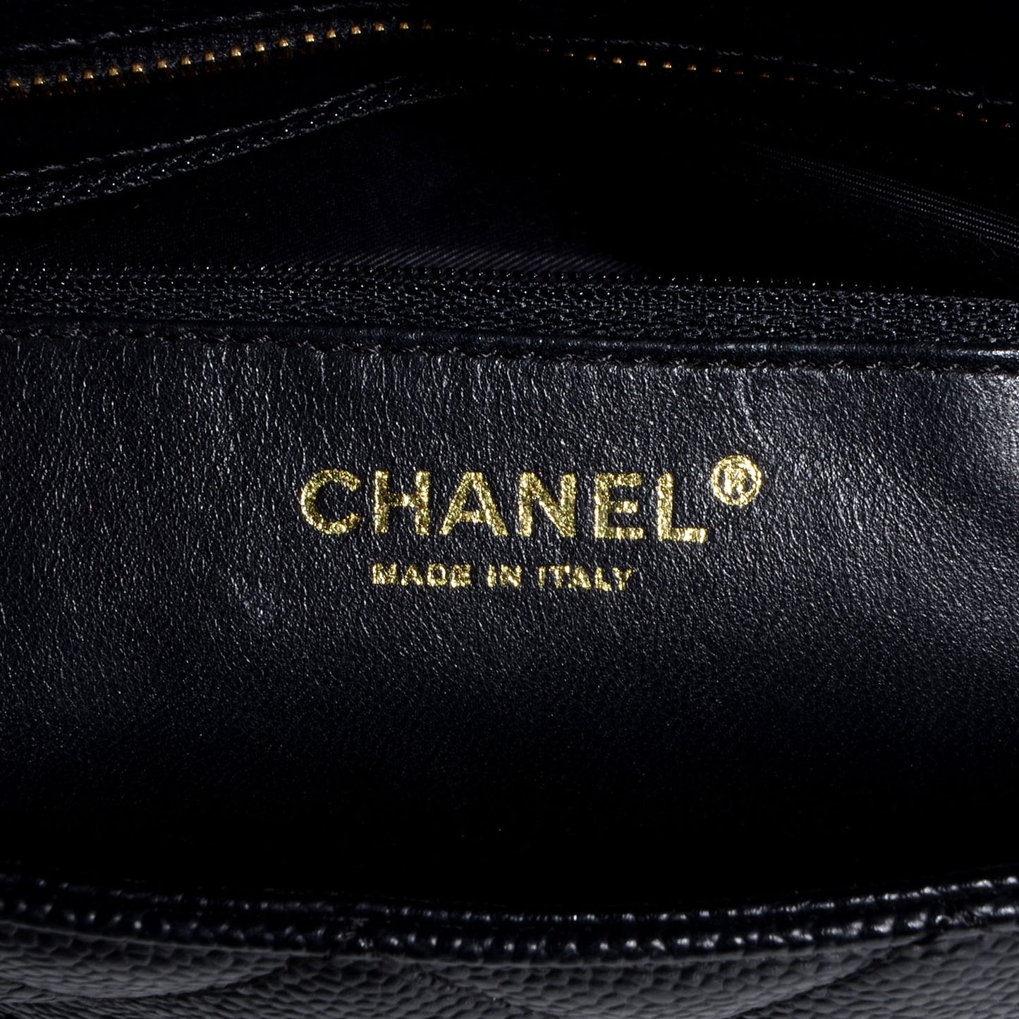 Caviar Medallion Tote Black