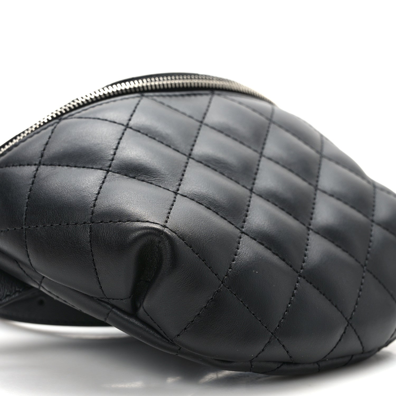 Chanel Calfskin Quilted Waist Belt Bag Black 9 of 10