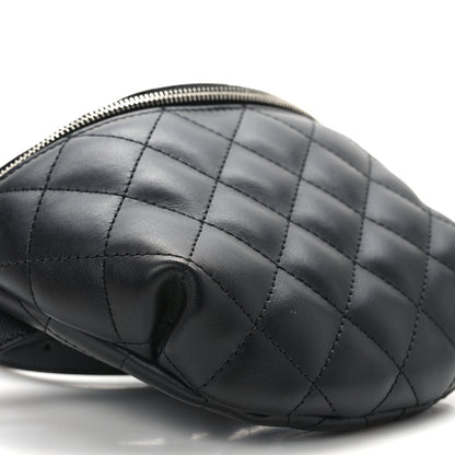 Chanel Calfskin Quilted Waist Belt Bag Black 9 of 10