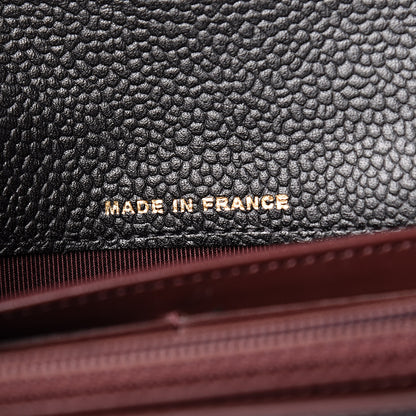 Chanel Caviar Quilted Large Gusset Flap Wallet Black 7 of 11
