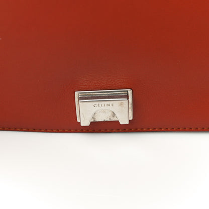 Celine Suede Calfskin Medium Frame Shoulder Bag Brick 10 of 14