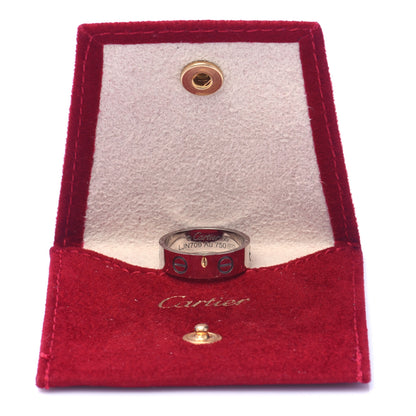 Cartier 18K White Gold 5.5mm LOVE Ring 55 7.25 5 of 5