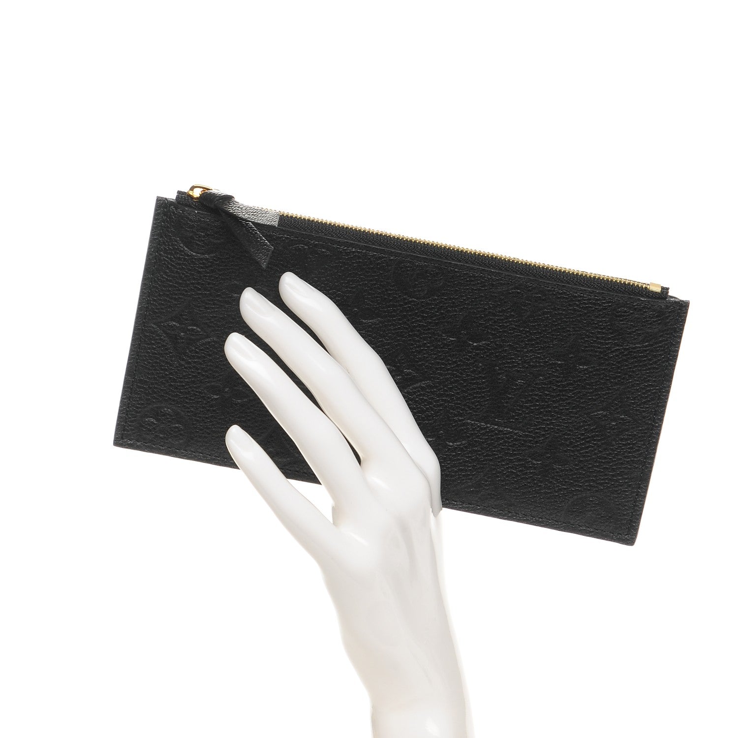 Louis Vuitton Empreinte Felicie Chain Wallet Zippered Insert Black 2 of 6