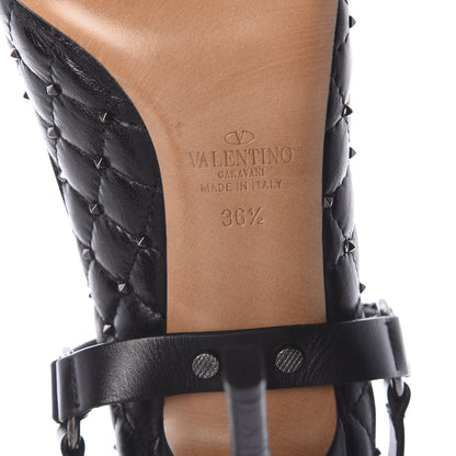 Valentino Garavani Nappa Rockstud Spike Mary Jane 105mm Pumps 36.5 Black 8 of 8