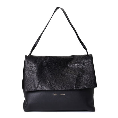 Celine Shrunken Lambskin All Soft Shoulder Bag Black 2 of 13