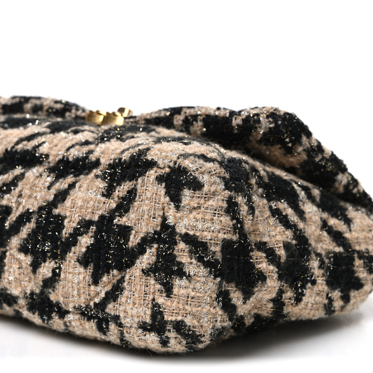 Chanel Tweed Large Chanel 19 Flap Beige Black 10 of 10