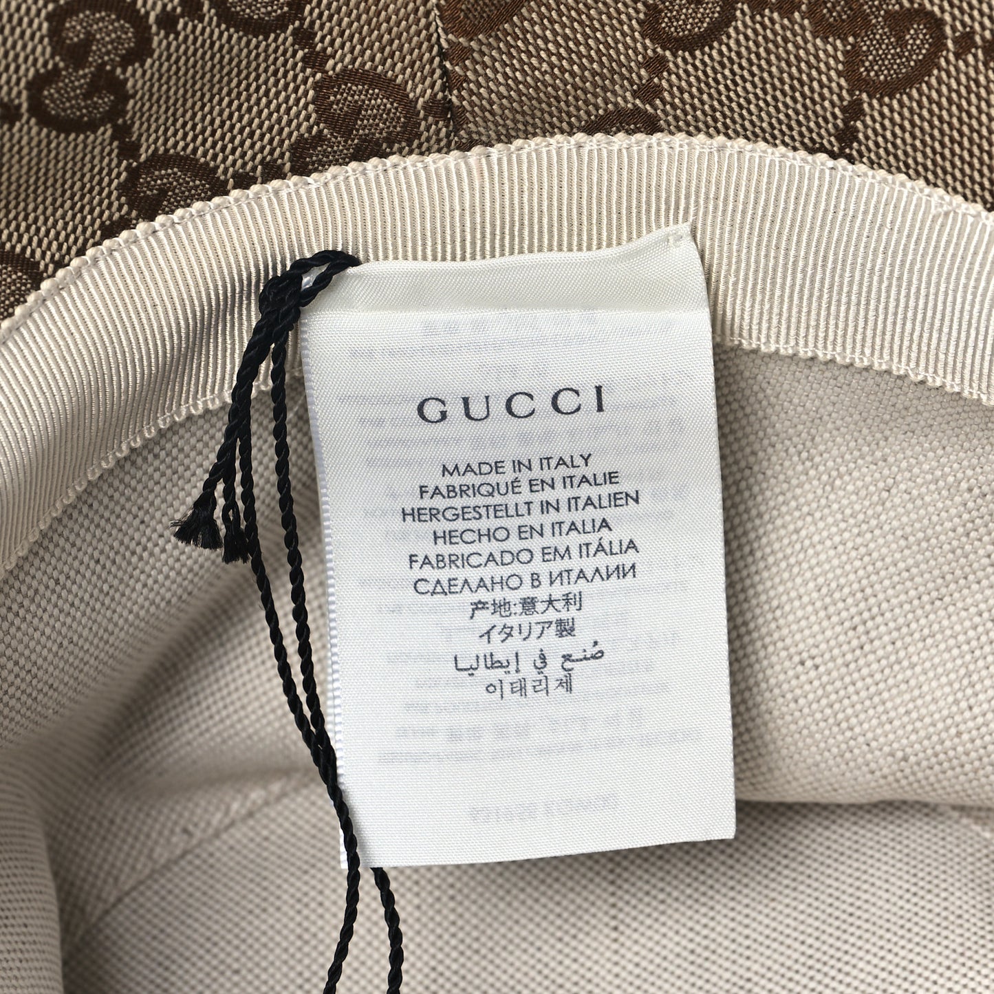 Monogram Wide Brim Hat L Beige