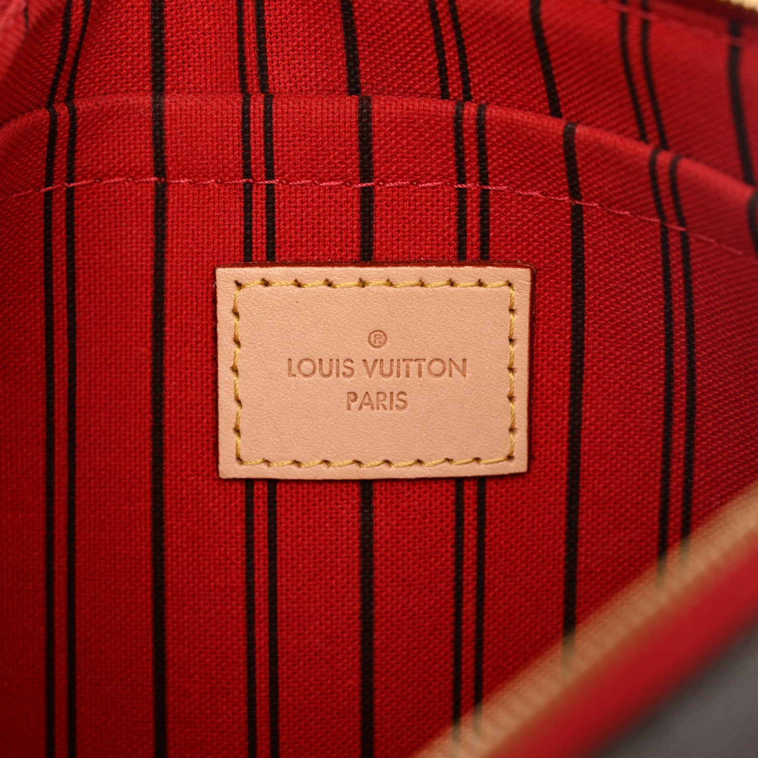Louis Vuitton Monogram Neverfull MM GM Pochette Cherry 6 of 7