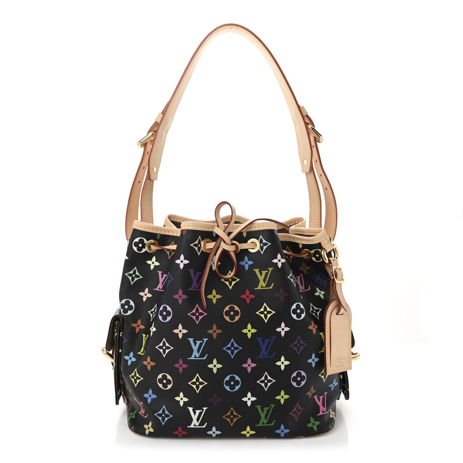 Louis Vuitton Monogram Multicolor Petit Noe Black 1 of 10