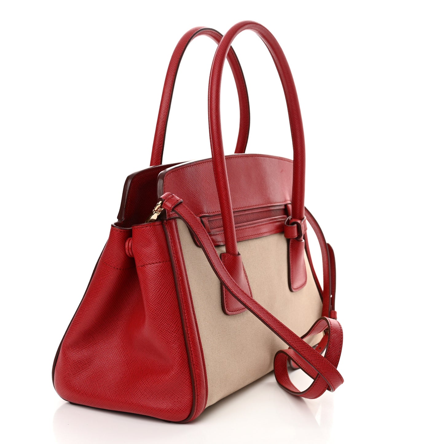 Canapa Saffiano Cuir Tote Corda Fuoco