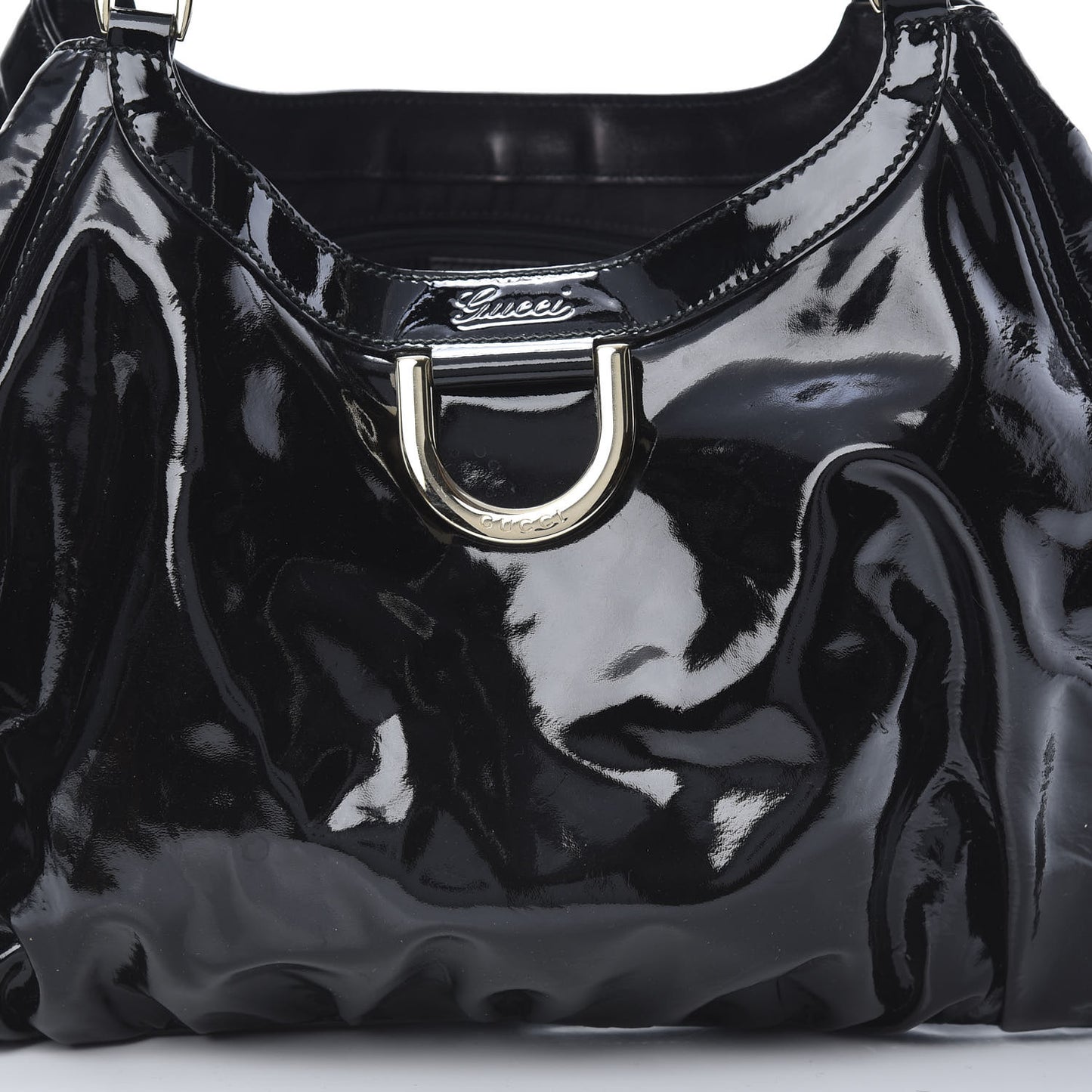 Patent D Ring Large Hobo Black