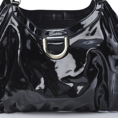 Gucci Patent D Ring Large Hobo Black 8 of 12