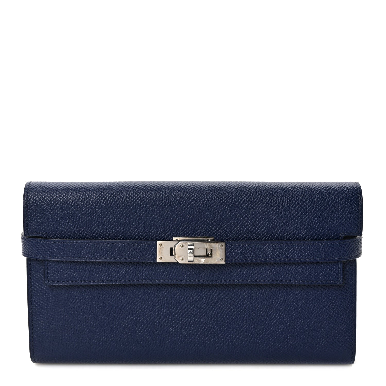 Hermes Epsom Kelly Longue Wallet Bleu Saphir 1 of 6
