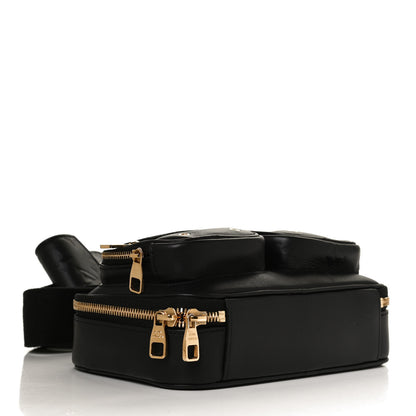 Louis Vuitton Calfskin Monogram Embossed Utility Crossbody Black 7 of 12