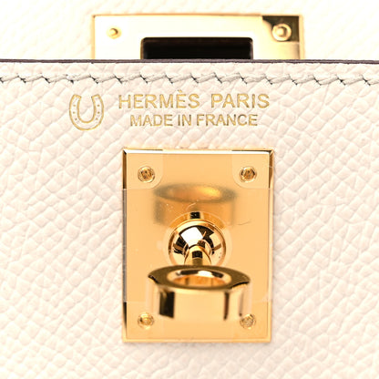 Hermes Epsom Horseshoe Mini Kelly Sellier 20 Craie Etoupe 6 of 10