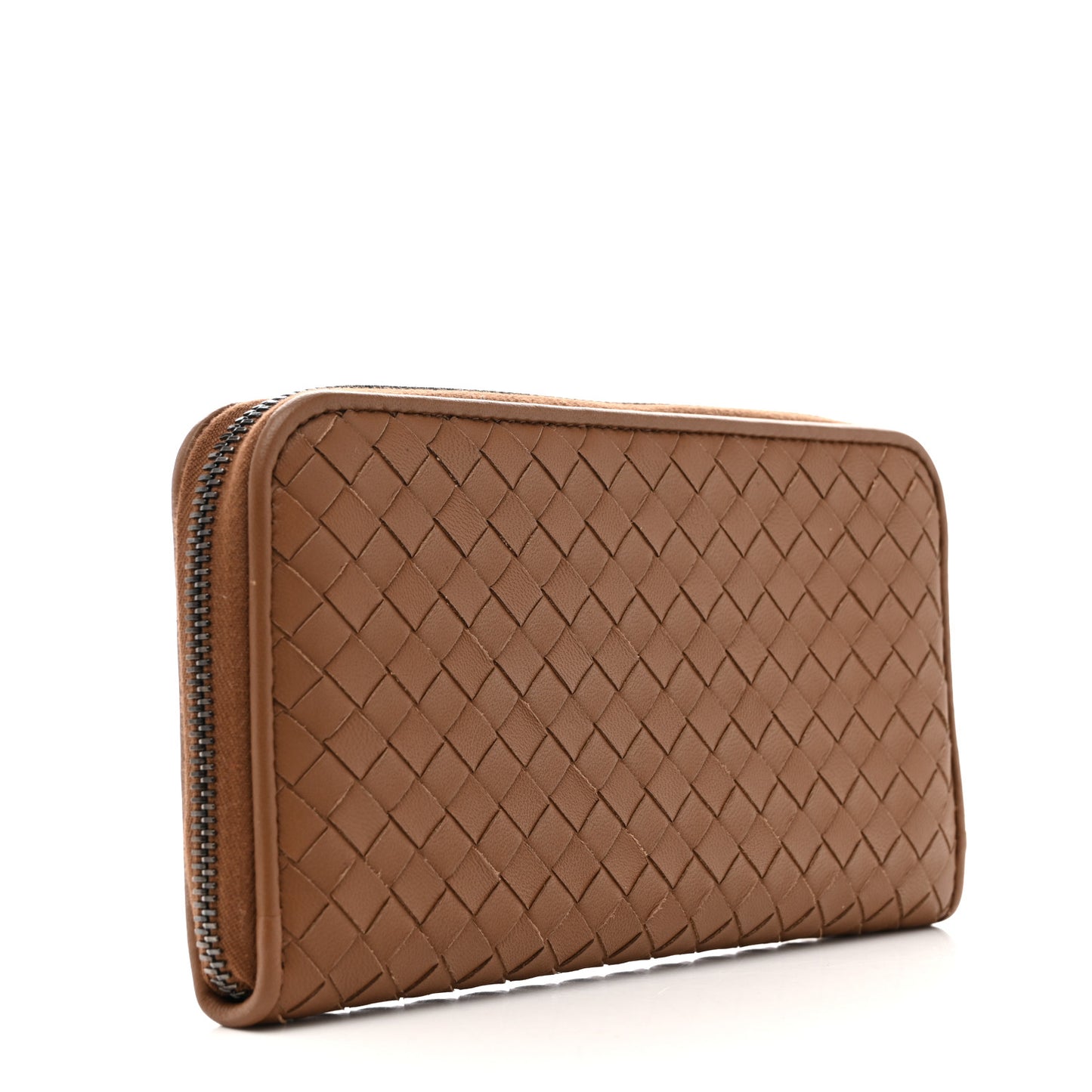 Nappa Intrecciato Zip Around Wallet Edoardo