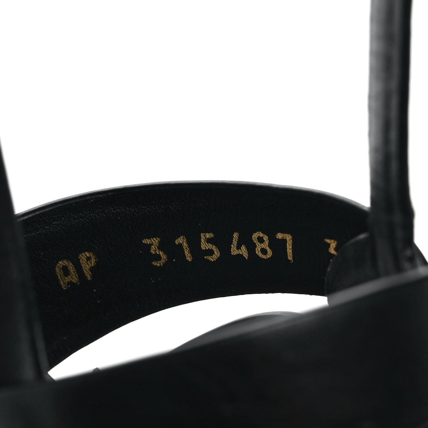 Calfskin Tribute 105 Platform Sandals 35 Black