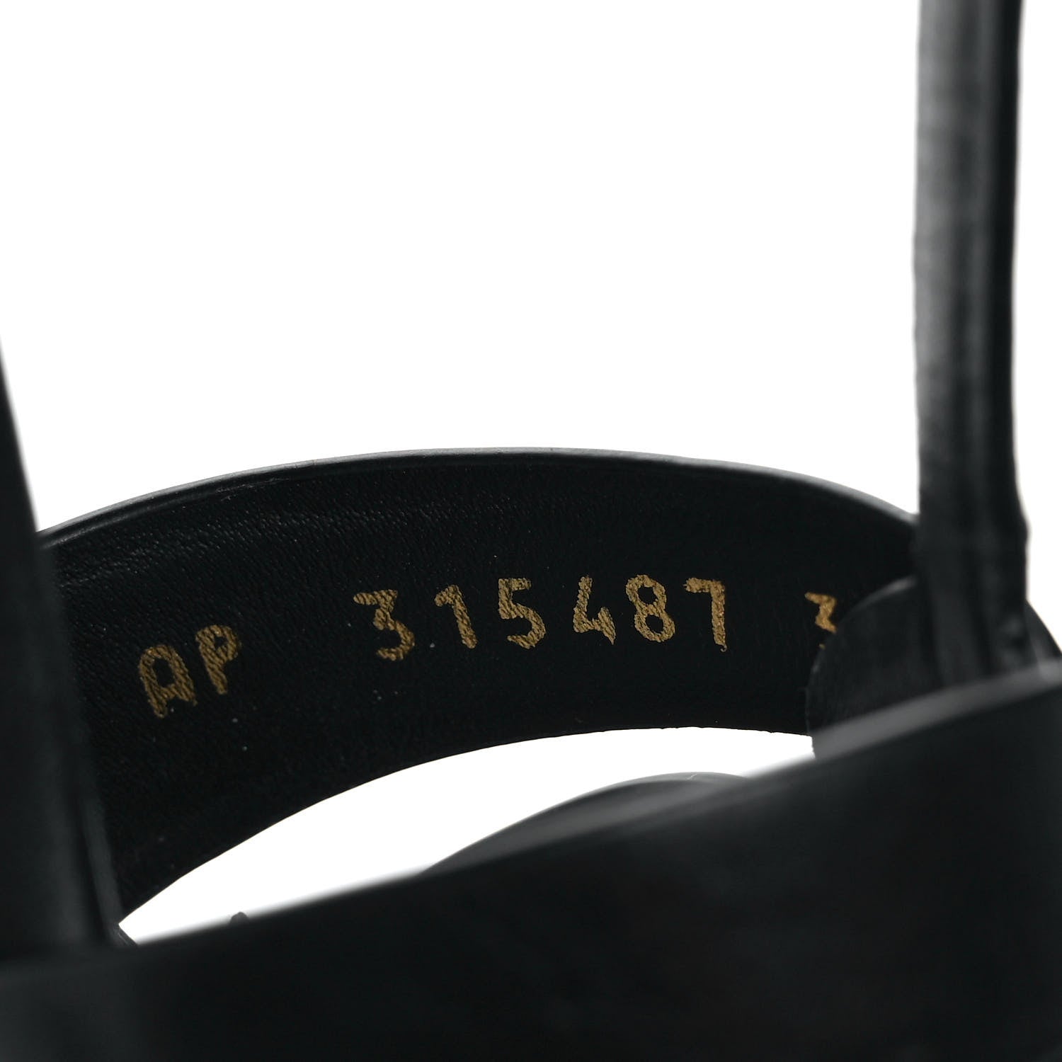 Saint Laurent Calfskin Tribute 105 Platform Sandals 35 Black 8 of 9