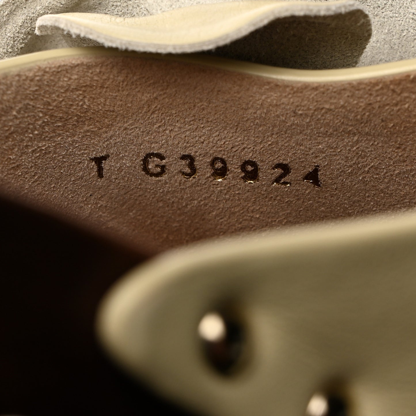 Calfskin Camellia Clogs 36 Light Beige