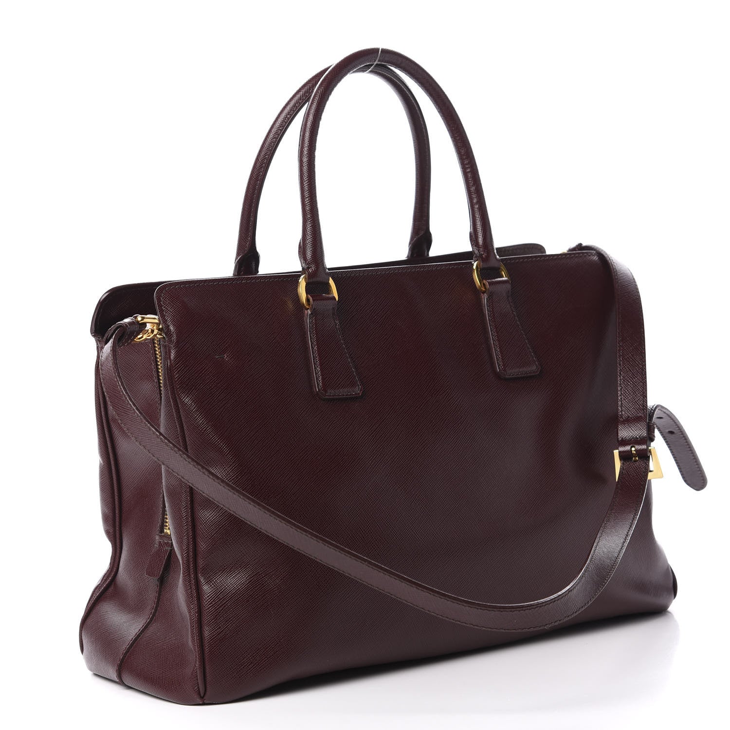 Prada Saffiano Lux Large Tote Granato 2 of 10