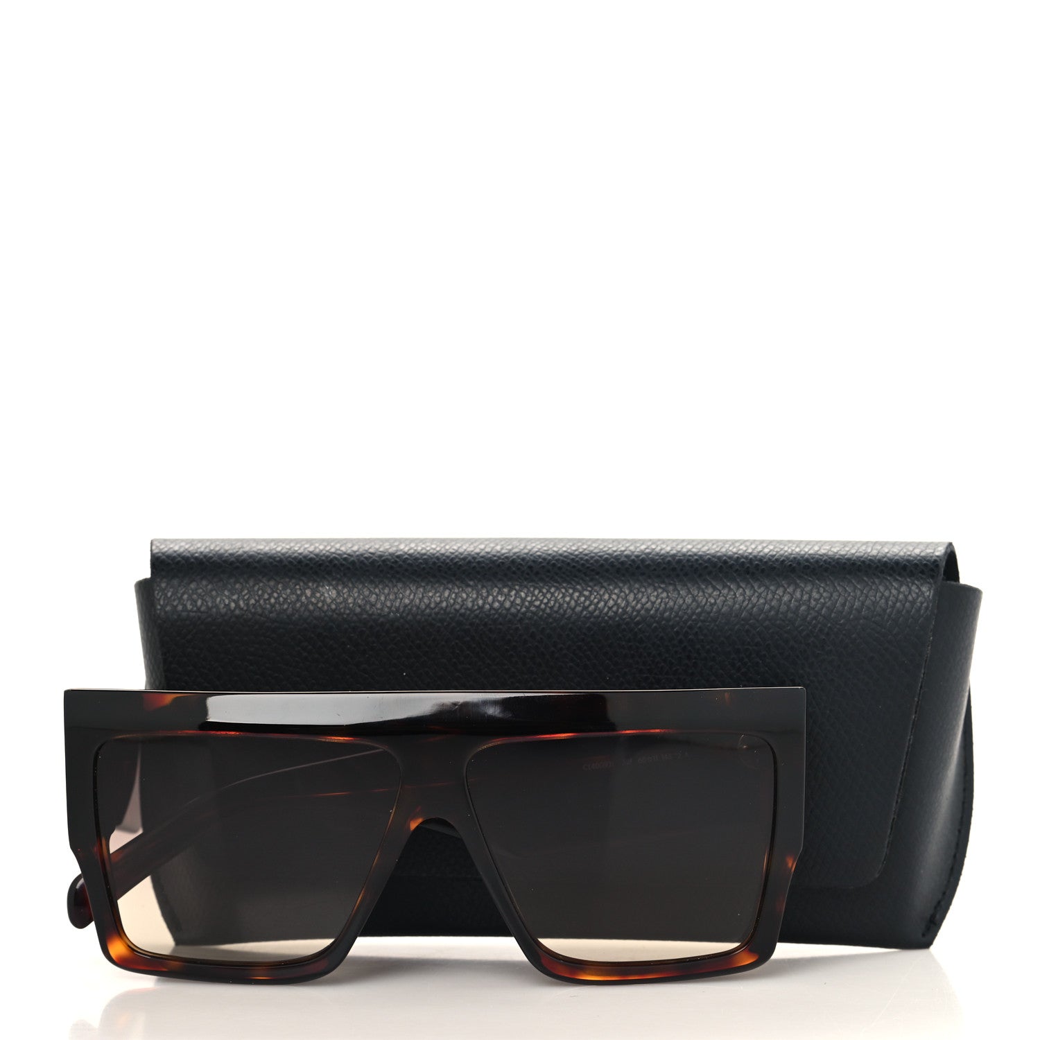 Celine Acetate Rectangular Sunglasses CL400921 Dark Havana 7 of 7