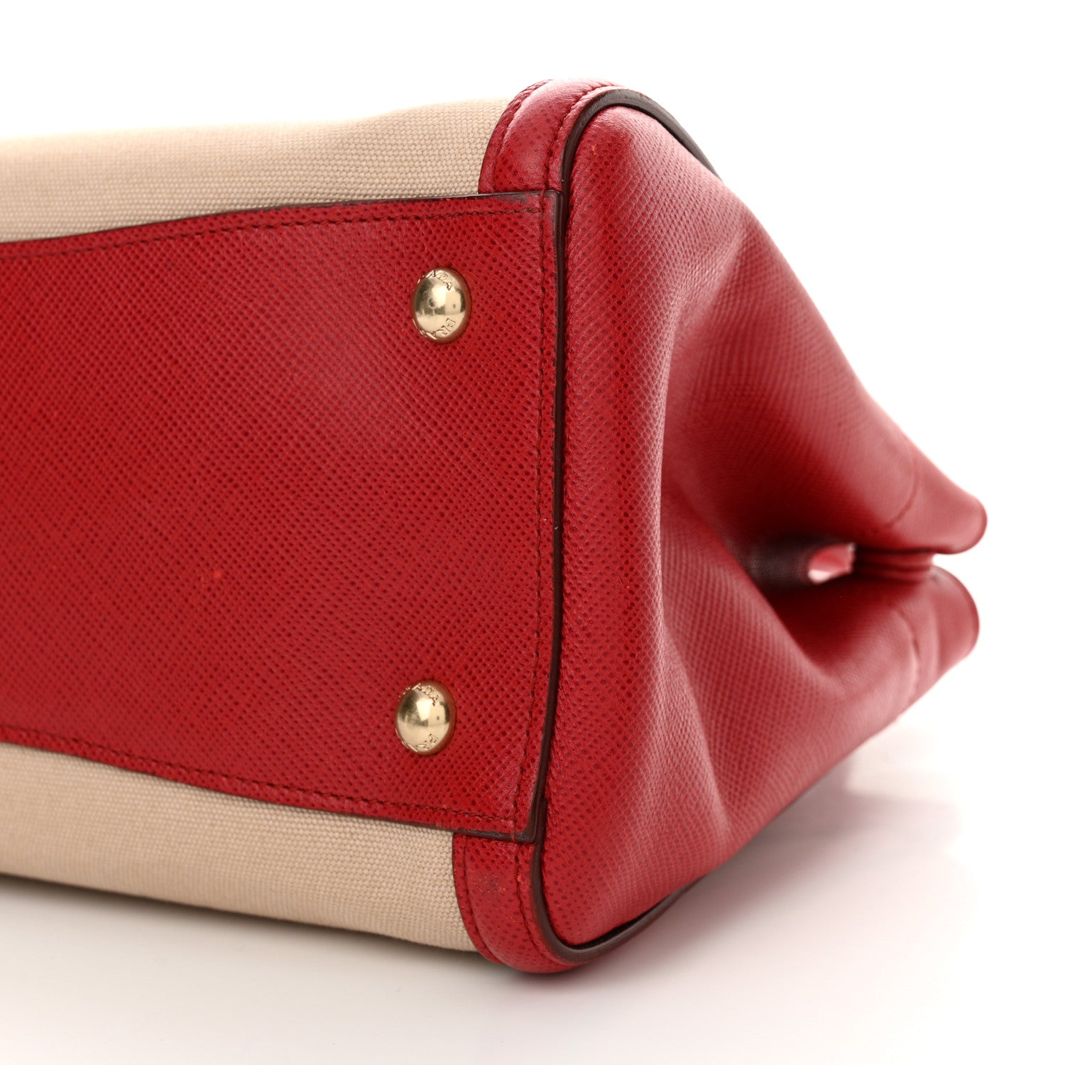 Prada Canapa Saffiano Cuir Tote Corda Fuoco 10 of 17