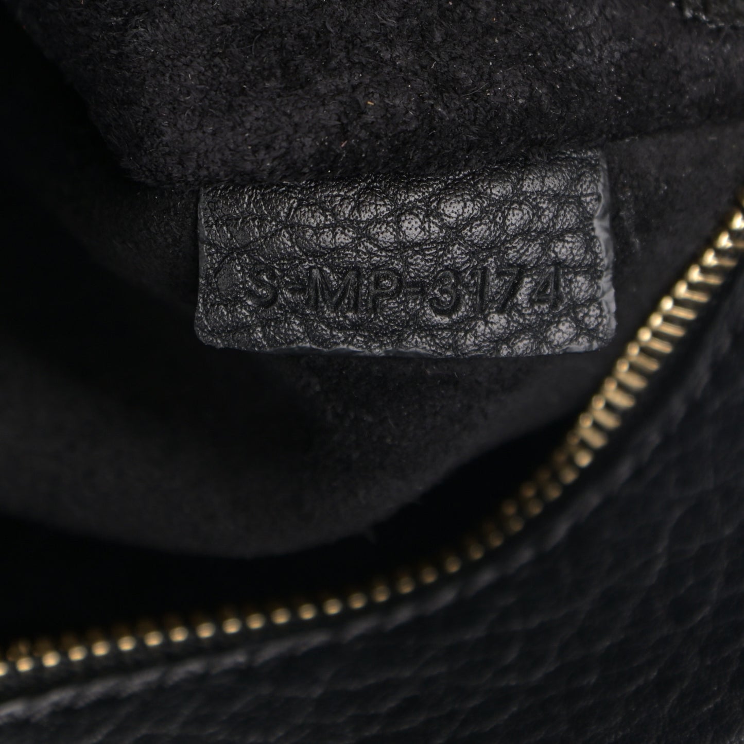 Crisped Calfskin Medium Tie Knot Tote Black