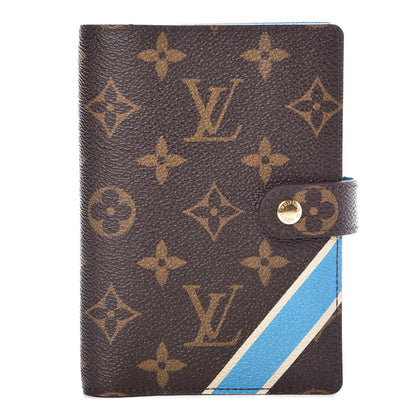 Louis Vuitton Monogram My LV Heritage Small Ring Agenda Cover White Blue Clair 1 of 6