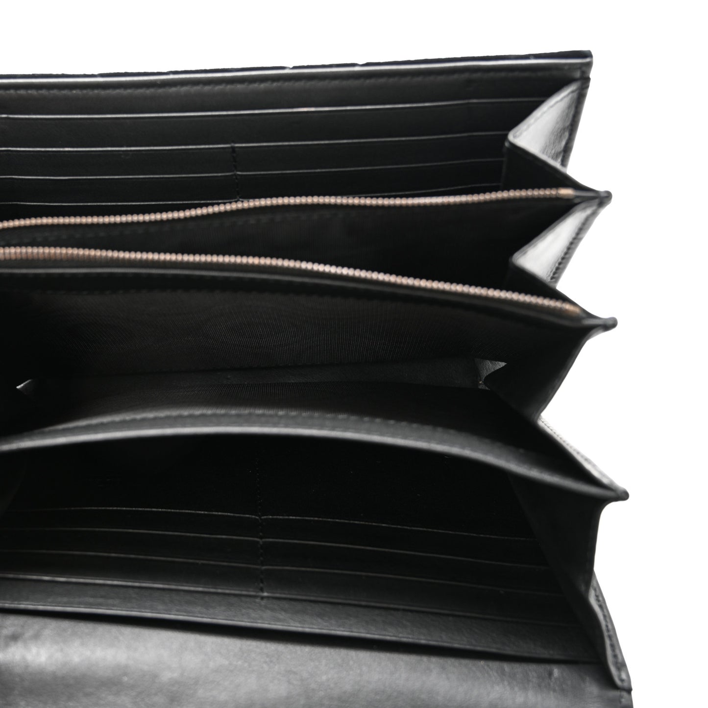 Velvet Matelasse GG Marmont Chain Wallet Black