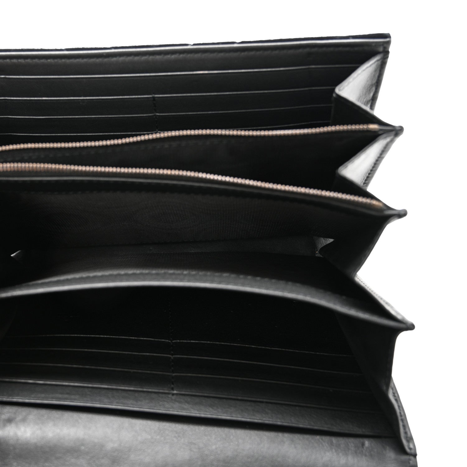 Gucci Velvet Matelasse GG Marmont Chain Wallet Black 5 of 11