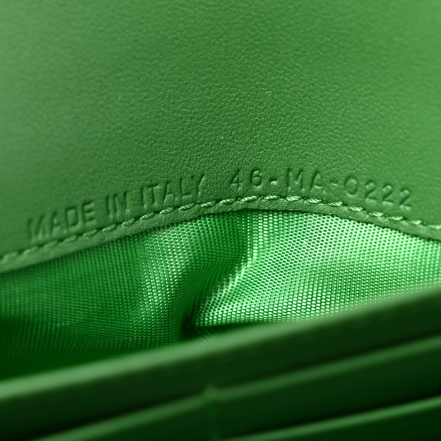 Christian Dior Goatskin Saddle Chain Wallet Pouch Bright Green 8 of 13