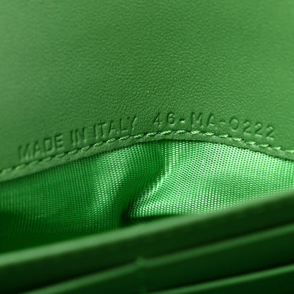 Christian Dior Goatskin Saddle Chain Wallet Pouch Bright Green 8 of 13