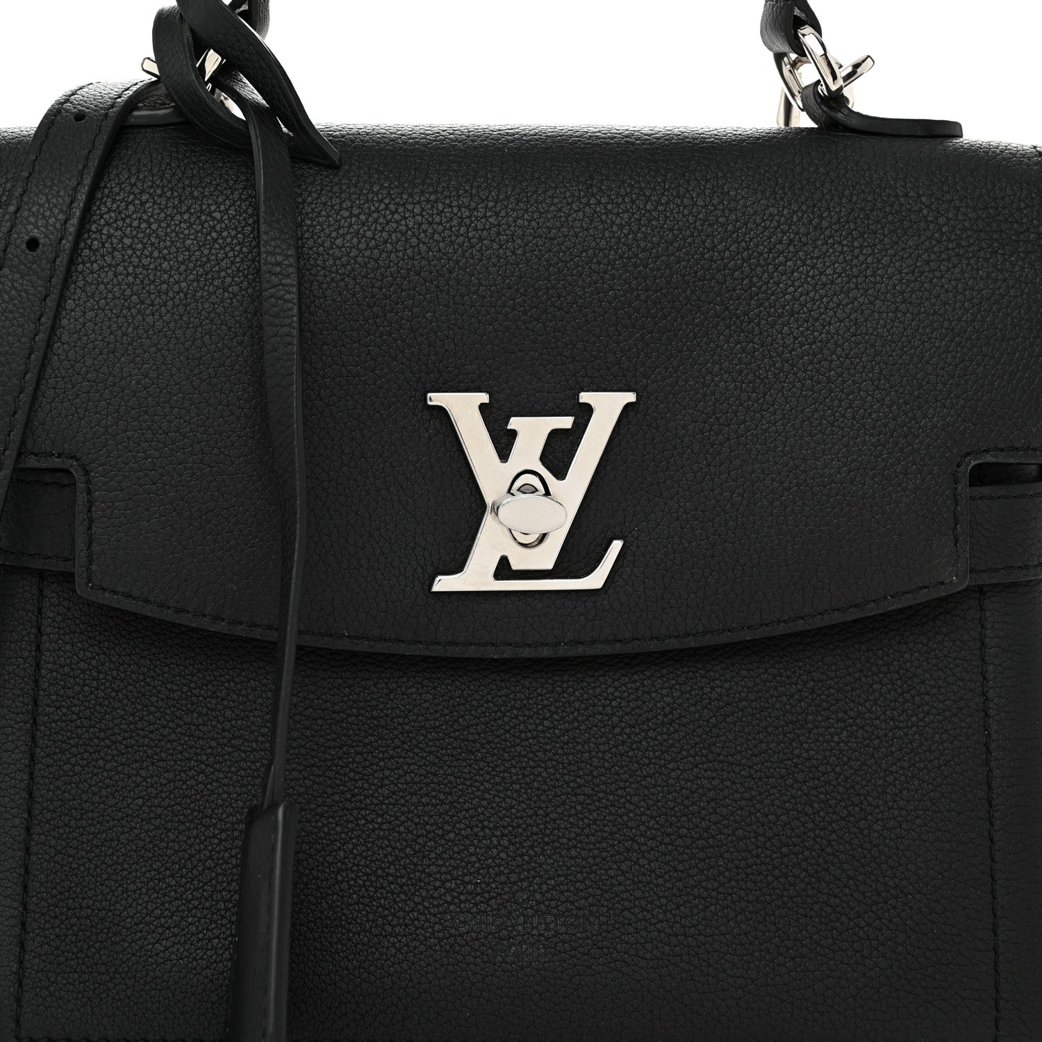 Louis Vuitton Calfskin Lockme Ever BB Black 8 of 12